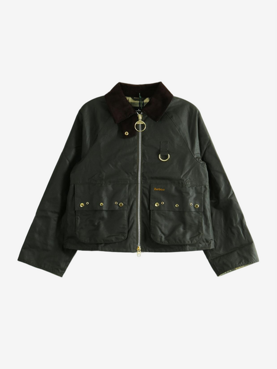 Green jacket, front view
