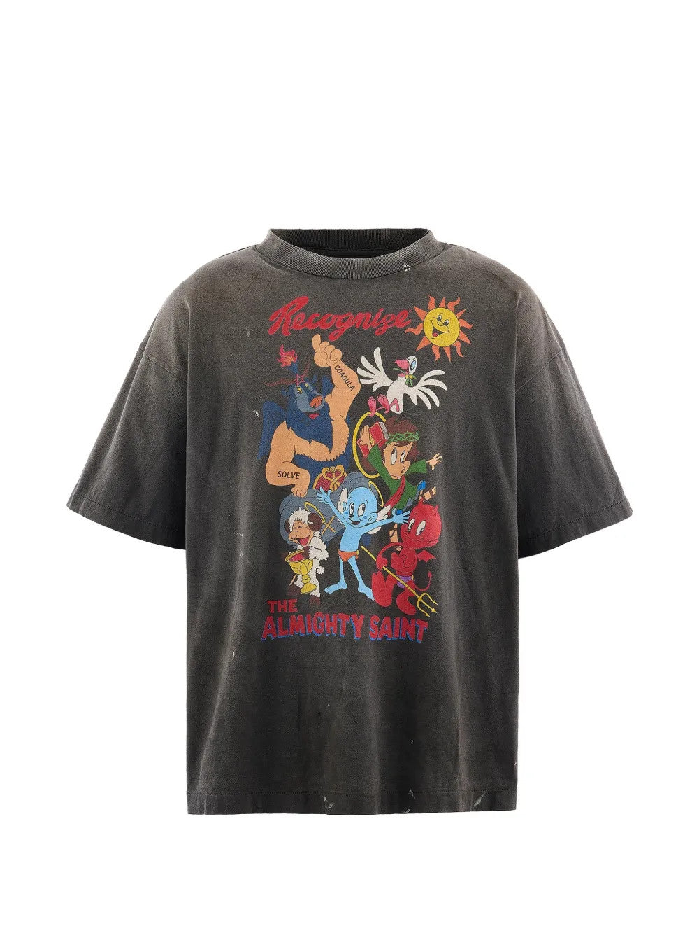 Black t-shirt, front view