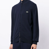 blue sweats-hoodies worn by a person, showing the sweats-hoodies fit