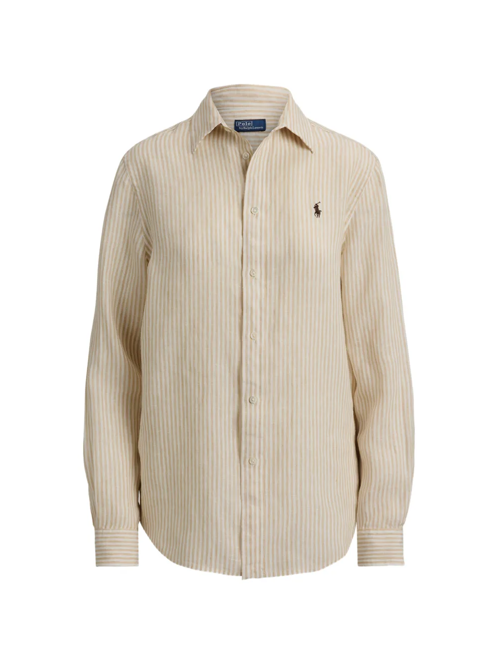 Tan knitwear, front view
