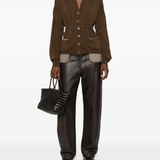 Brown  knitwear, full body view