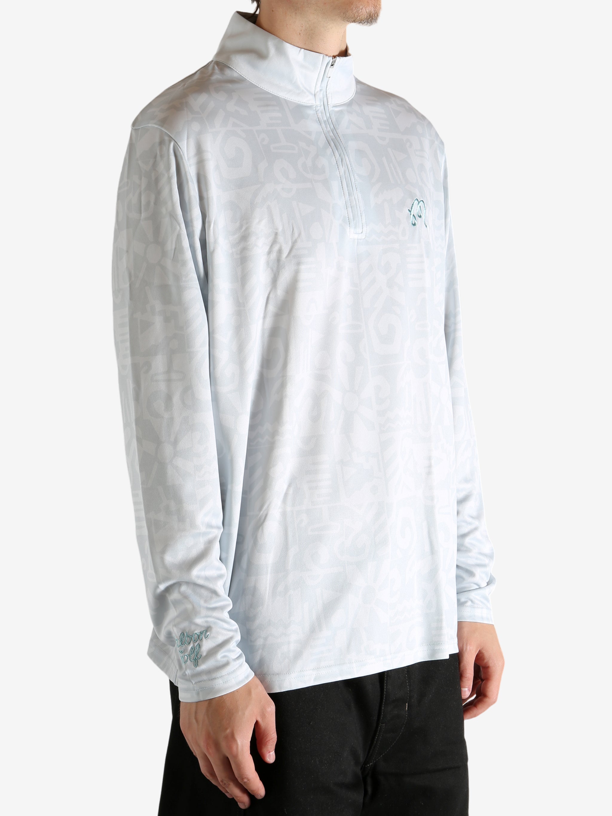 Grey jacket worn by a person, showing the jacket's fit