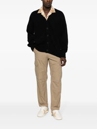 Tan pants, full body view