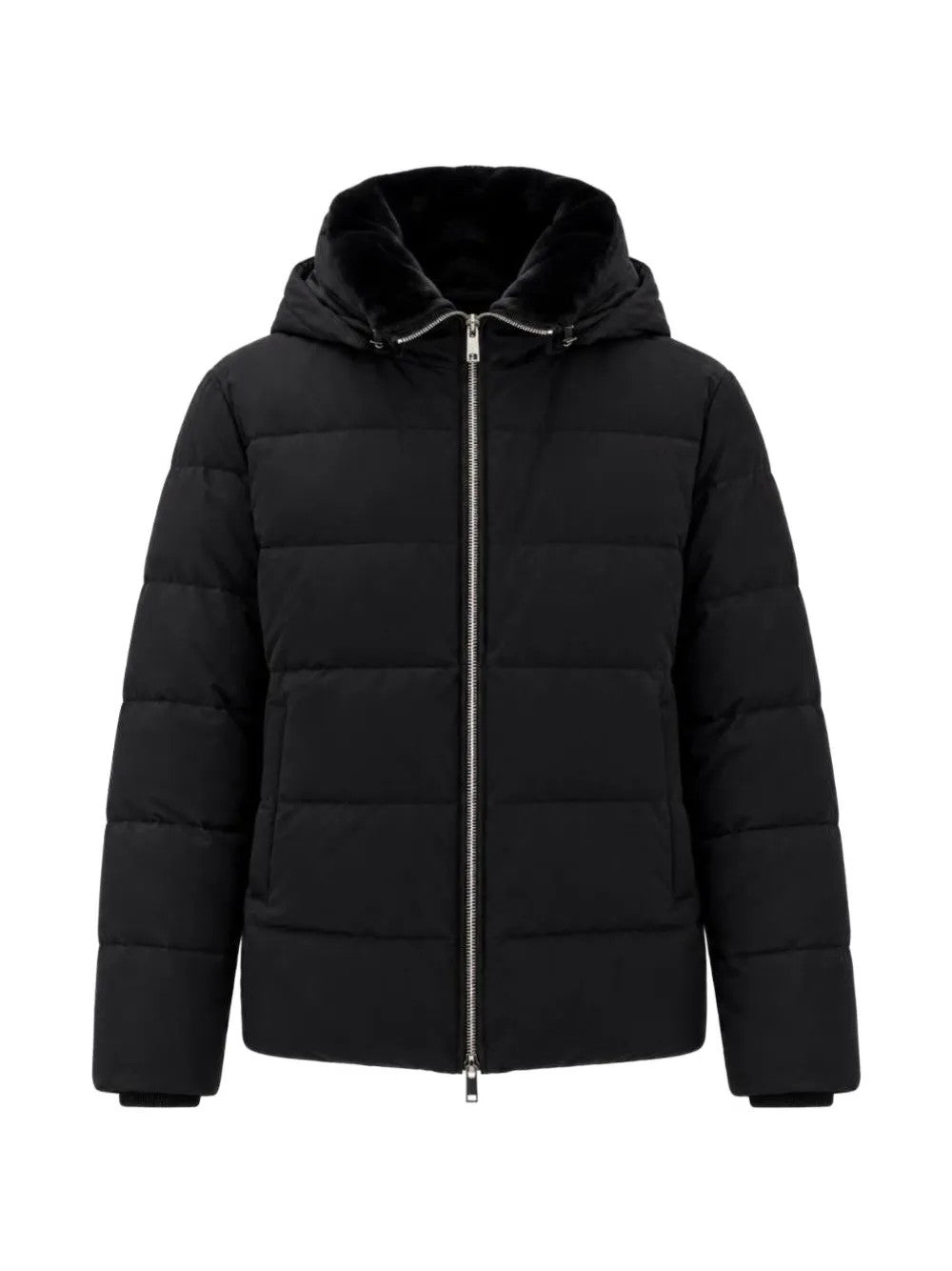Black jacket, front view