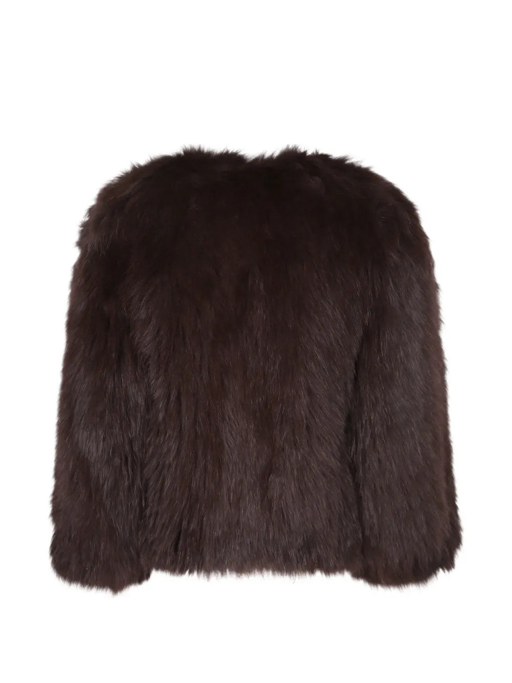 Brown jacket, back view