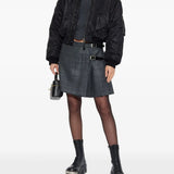 Grey skirt, full body view