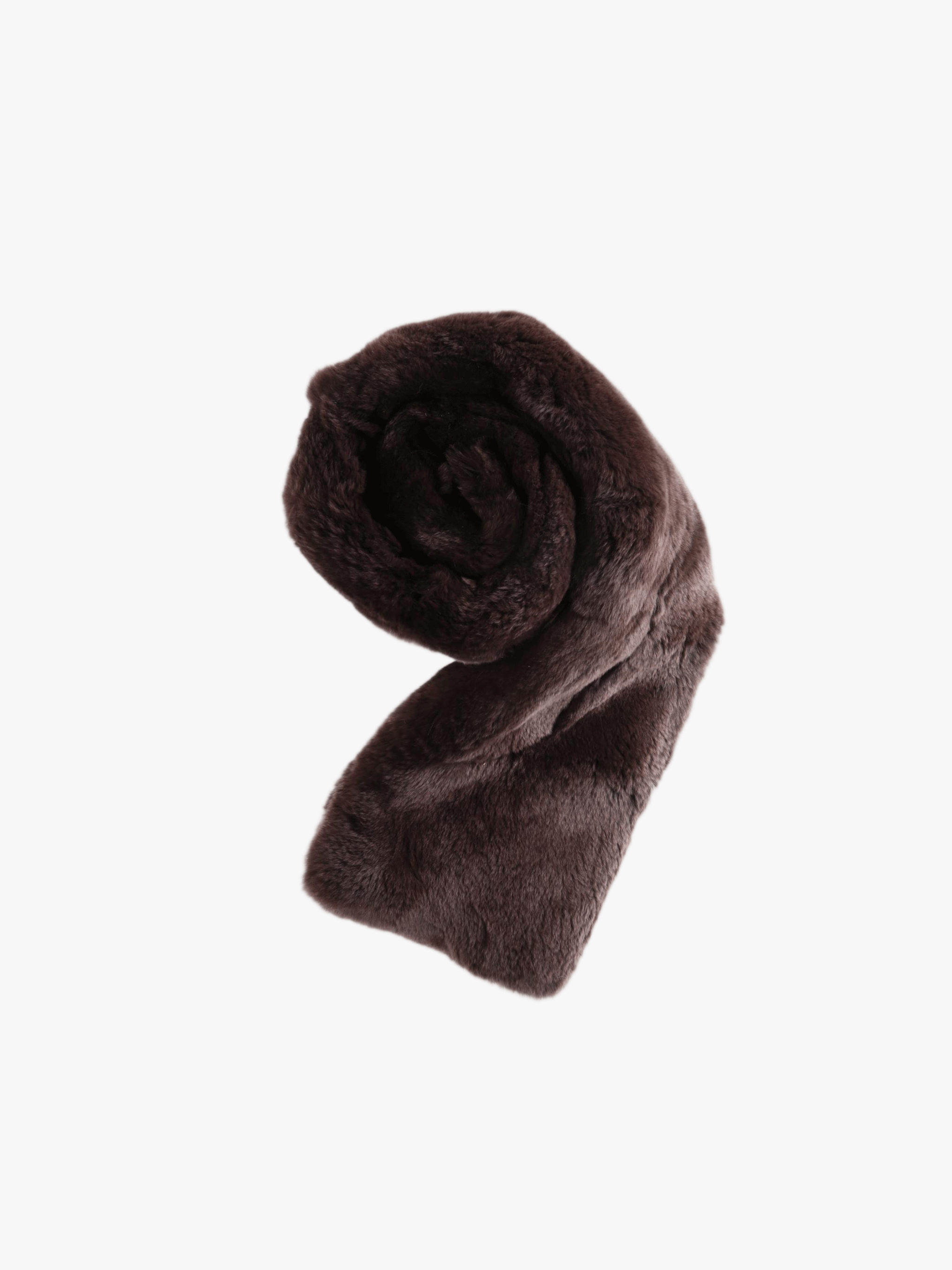 Brown scarf, front view