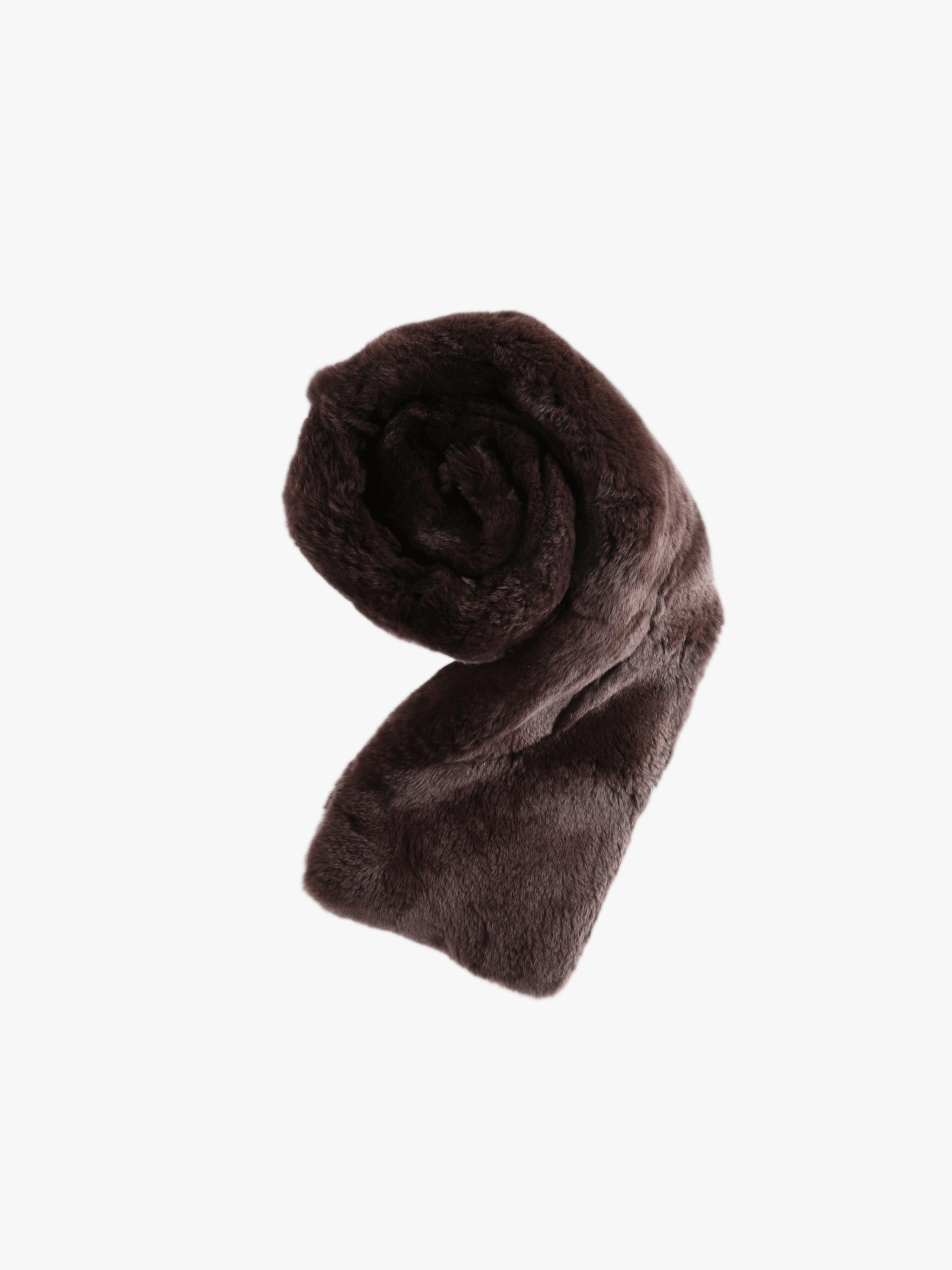 Brown scarf, front view