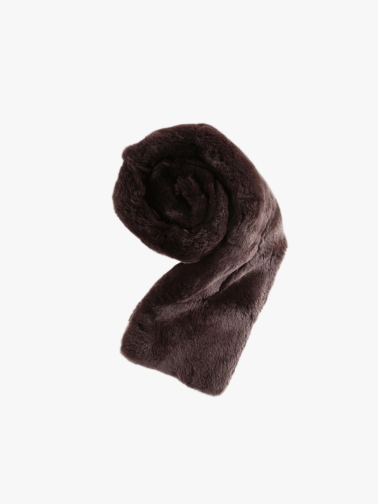 Brown scarf, front view