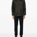Green jacket, full body view