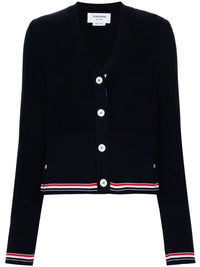 THOM BROWNE - Women Textured Stitch Classic Cardigan