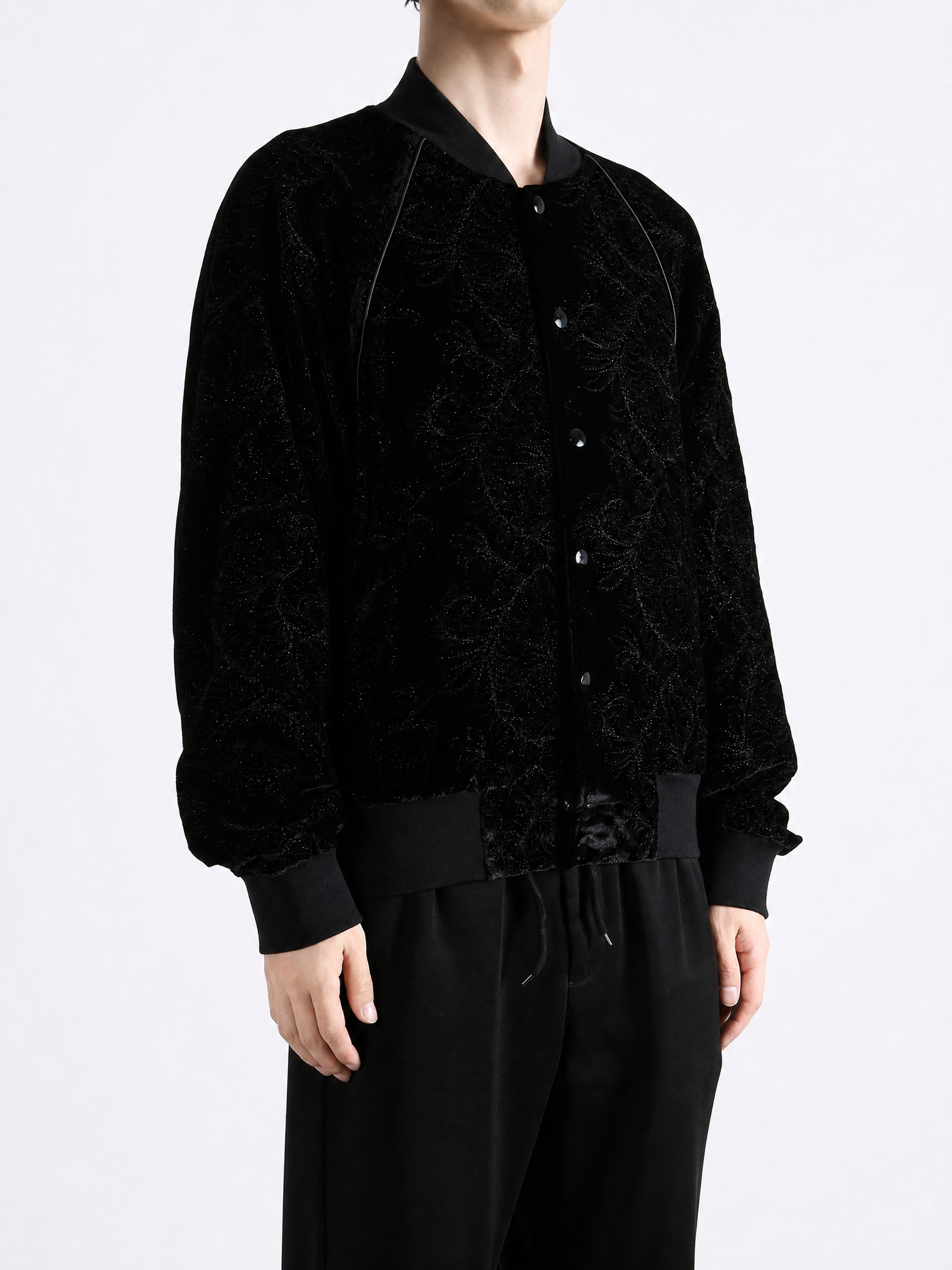 Black jacket, full body view