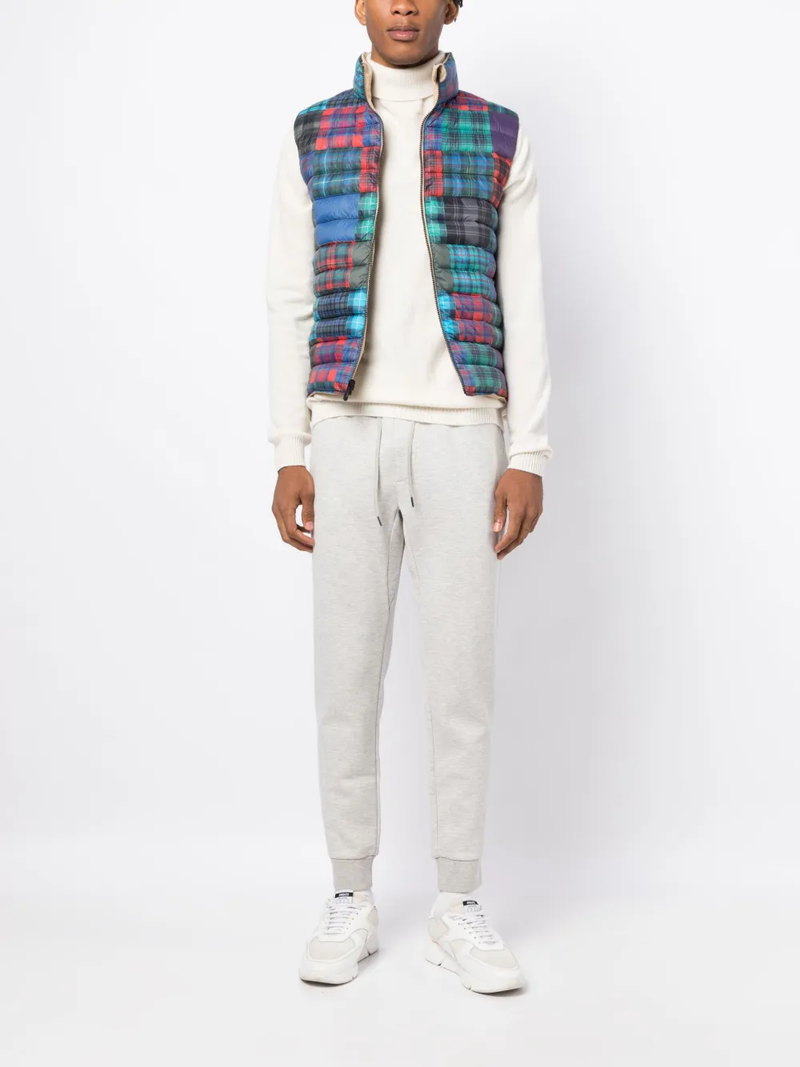 Grey pants, full body view