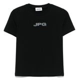 Black shirt, front view