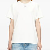 White t-shirt, full body view