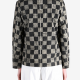 COMMUNS - Women Checked Patch Pocket Jacket