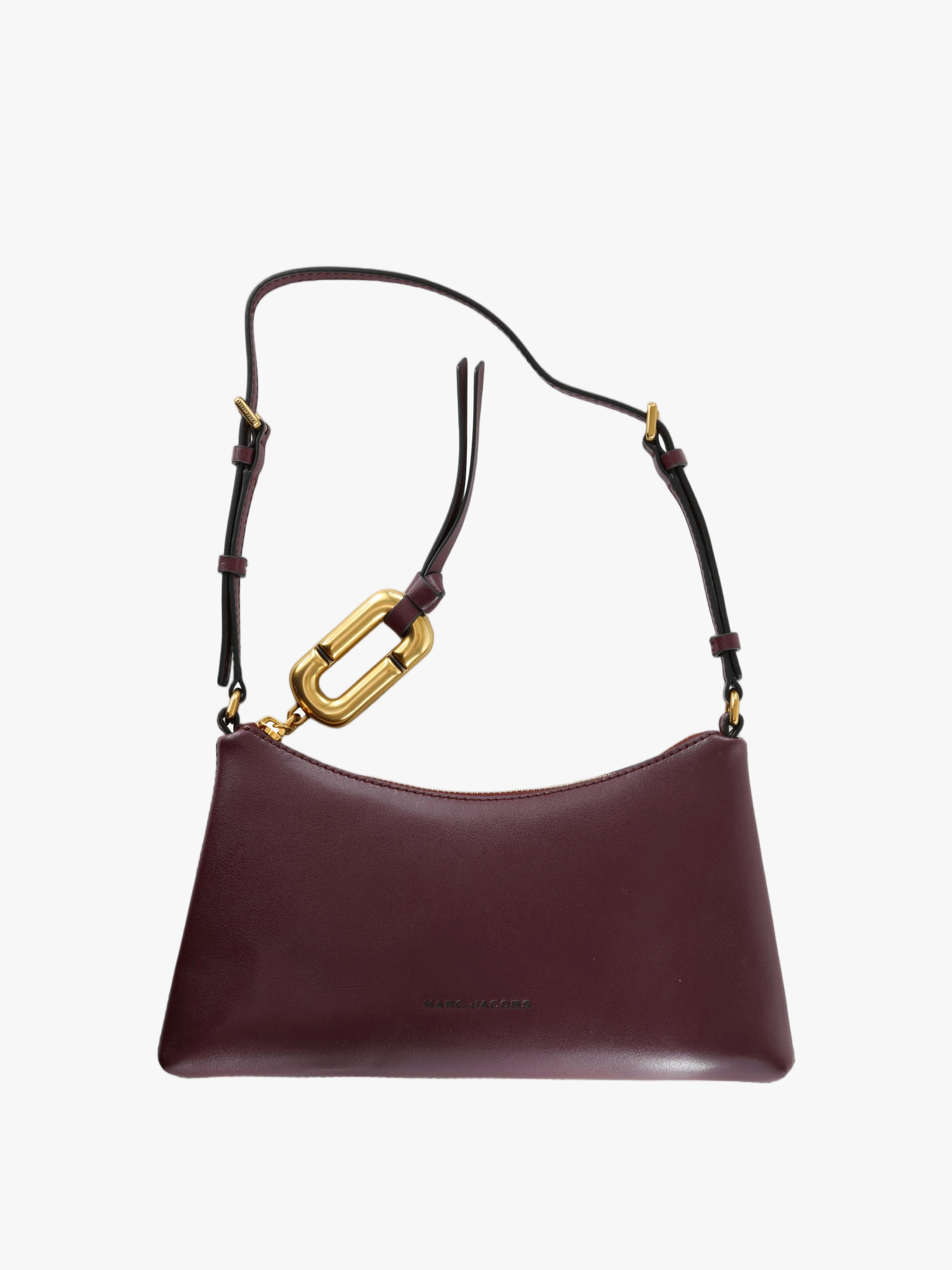 Burgundy bag, front view
