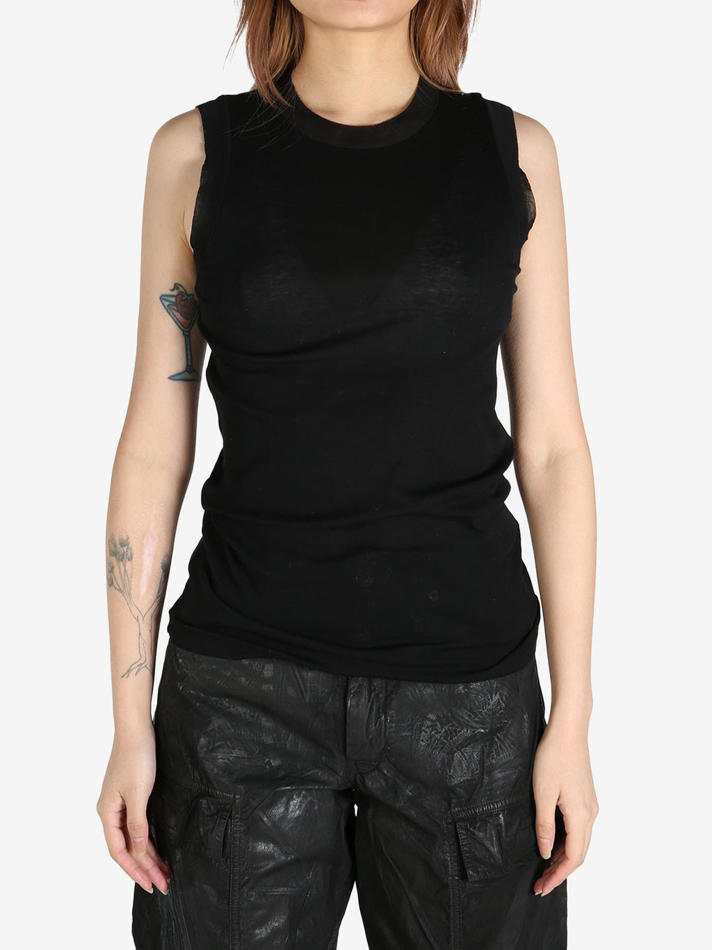 AURALEE - Women Sheer Rib Tank Top