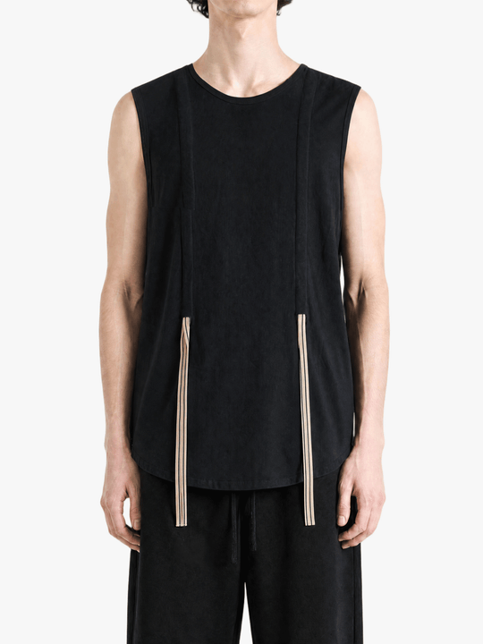 Black top, full body view