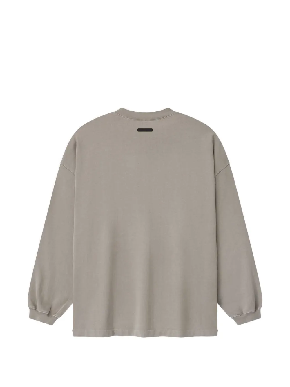 Grey t-shirt, back view