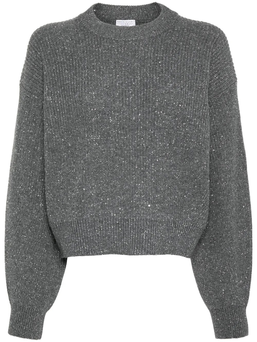 Grey knitwear, front view