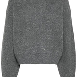 Grey knitwear, front view