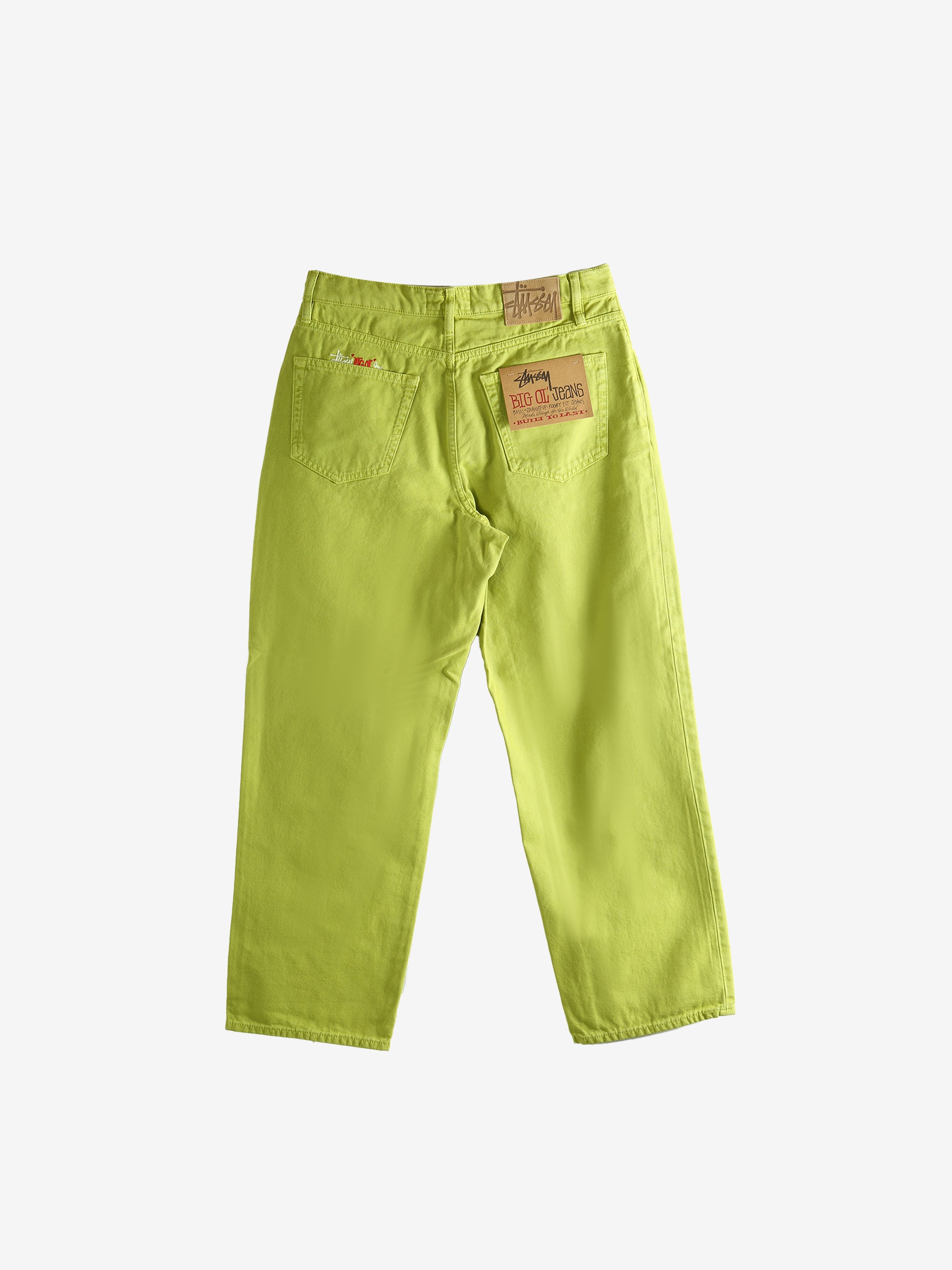 Green jeans,back view