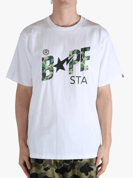 White tee, front view