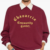 Burgundy t-shirt worn by a person, showing the t-shirt fit