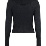 Black hoodie, front view