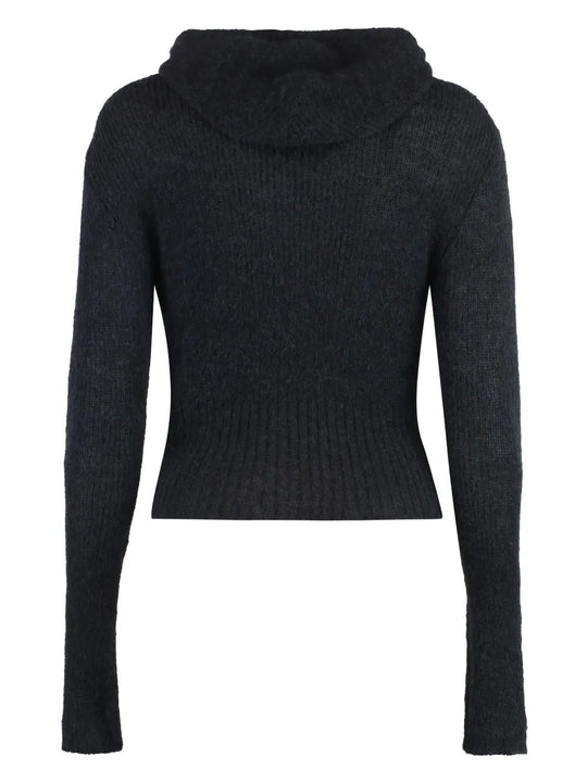 Black hoodie, front view