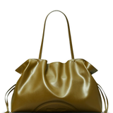 Gold handbag,front view