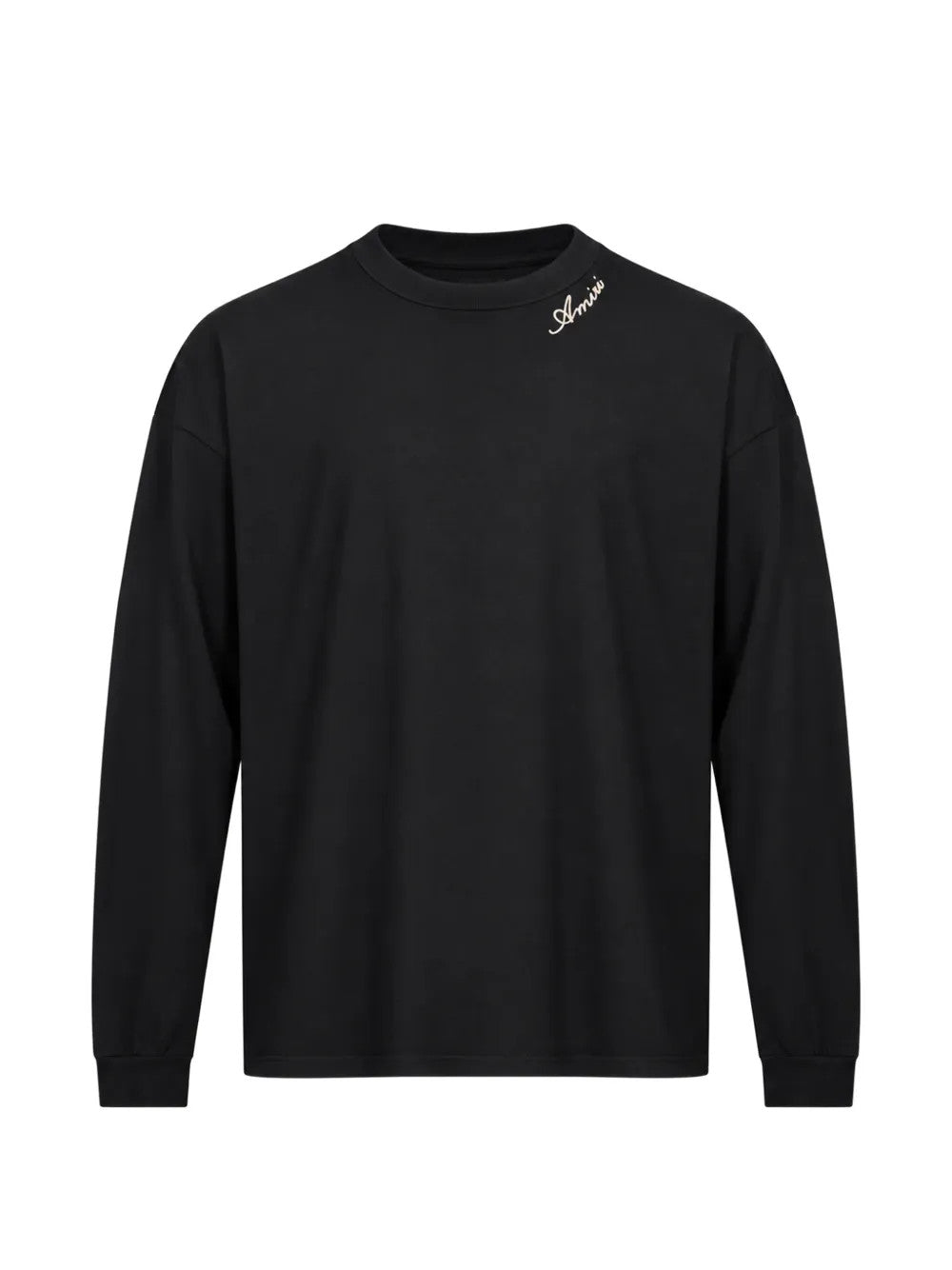 Black t-shirt, front view