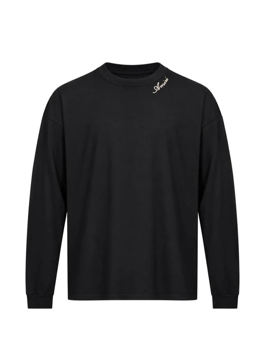 Black t-shirt, front view