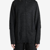 Black knitwear, full body view
