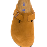 Brown sandals, top view