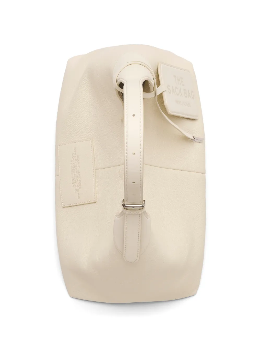 Tan bag, back view