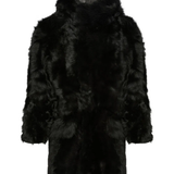 Black coat, front view