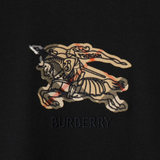 Close up of Black T-shirt, showing texture of the cotton fabric