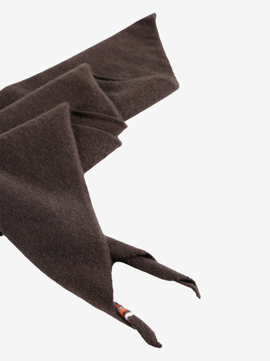 Brown scarf, front view