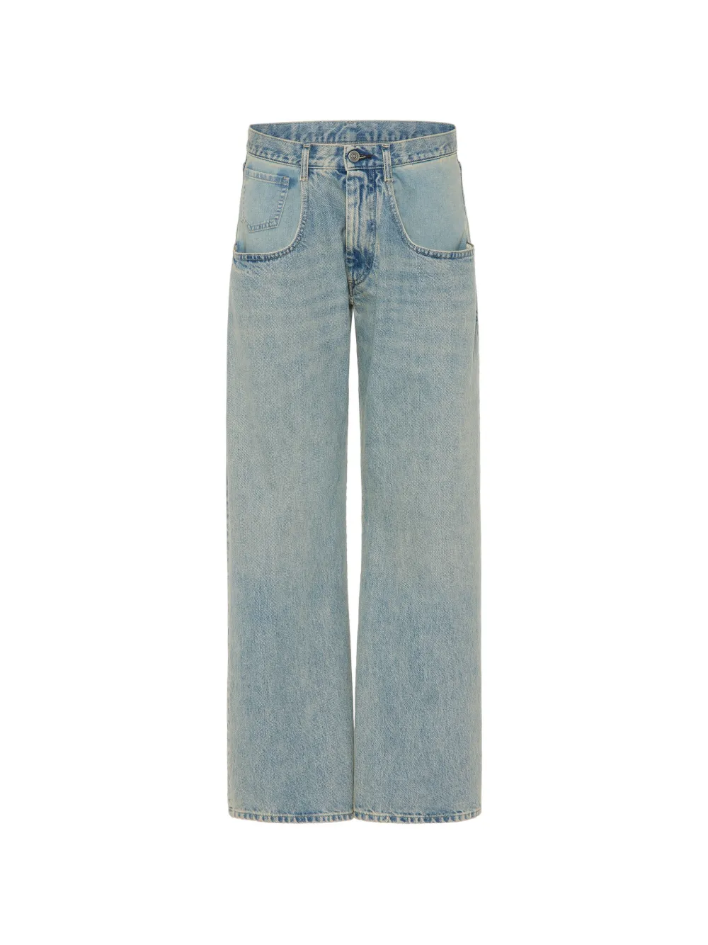 Blue jeans, front view