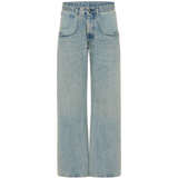 Blue jeans, front view