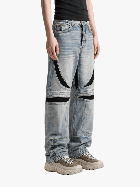 Blue jeans, full body view