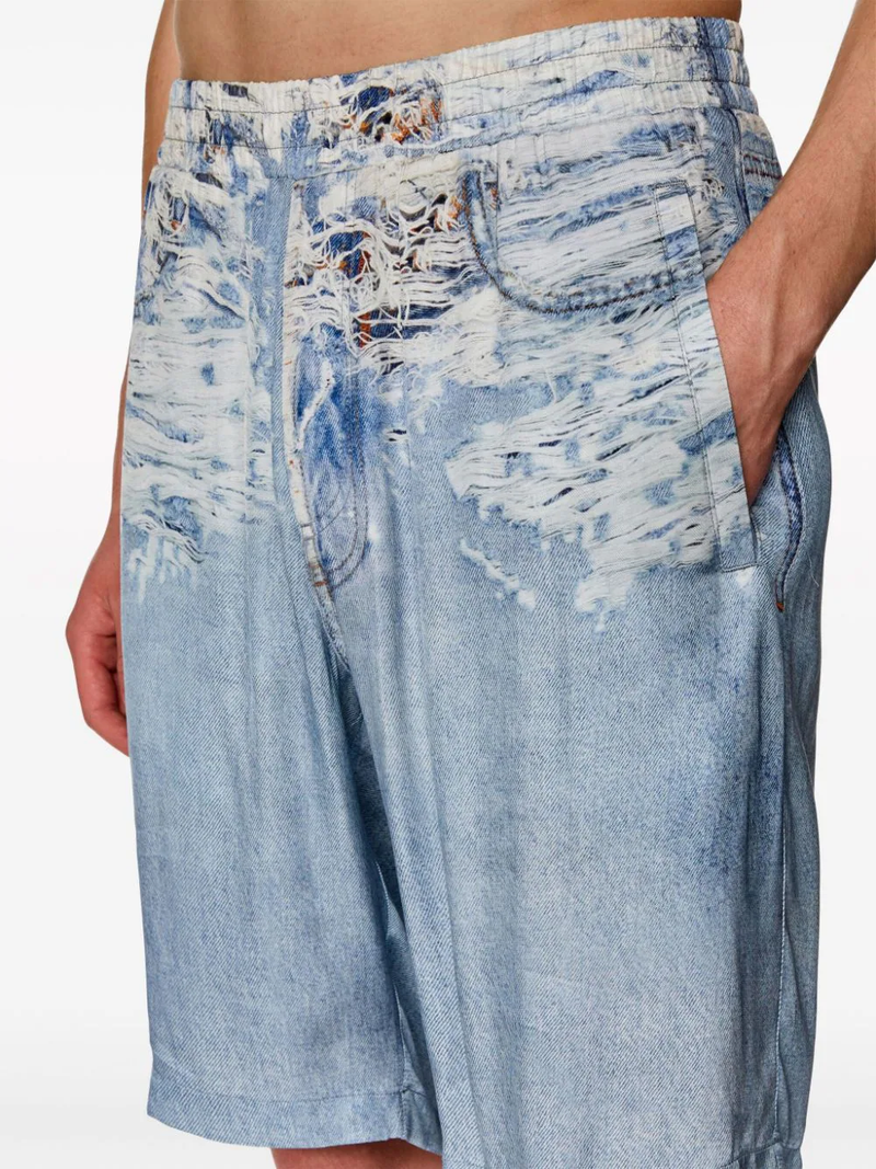 DIESEL Men Denim Printed Shorts – Atelier New York