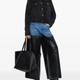 black jacket, full body view