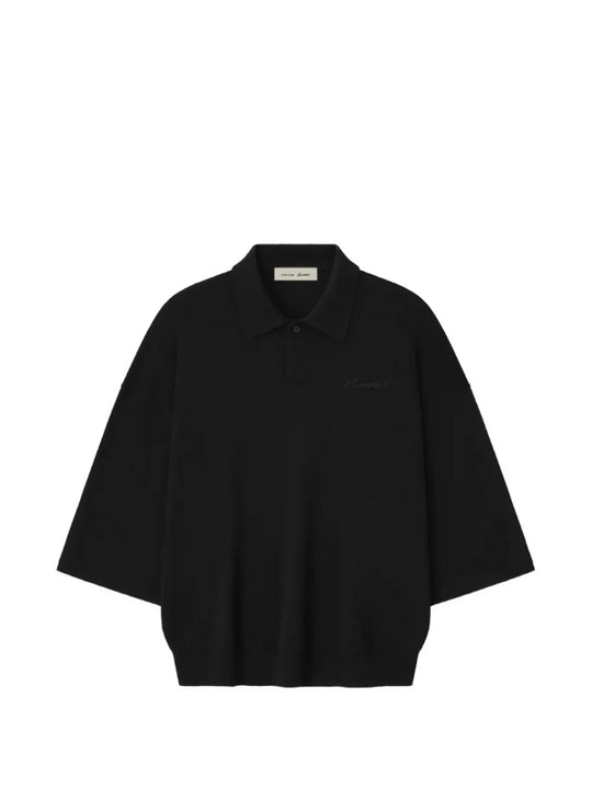 Black knitwear, front view