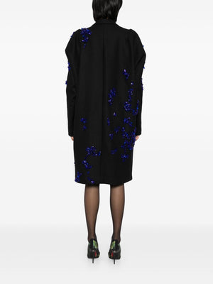 DRIES VAN NOTEN - Women Wool Blend Embroidered Coat