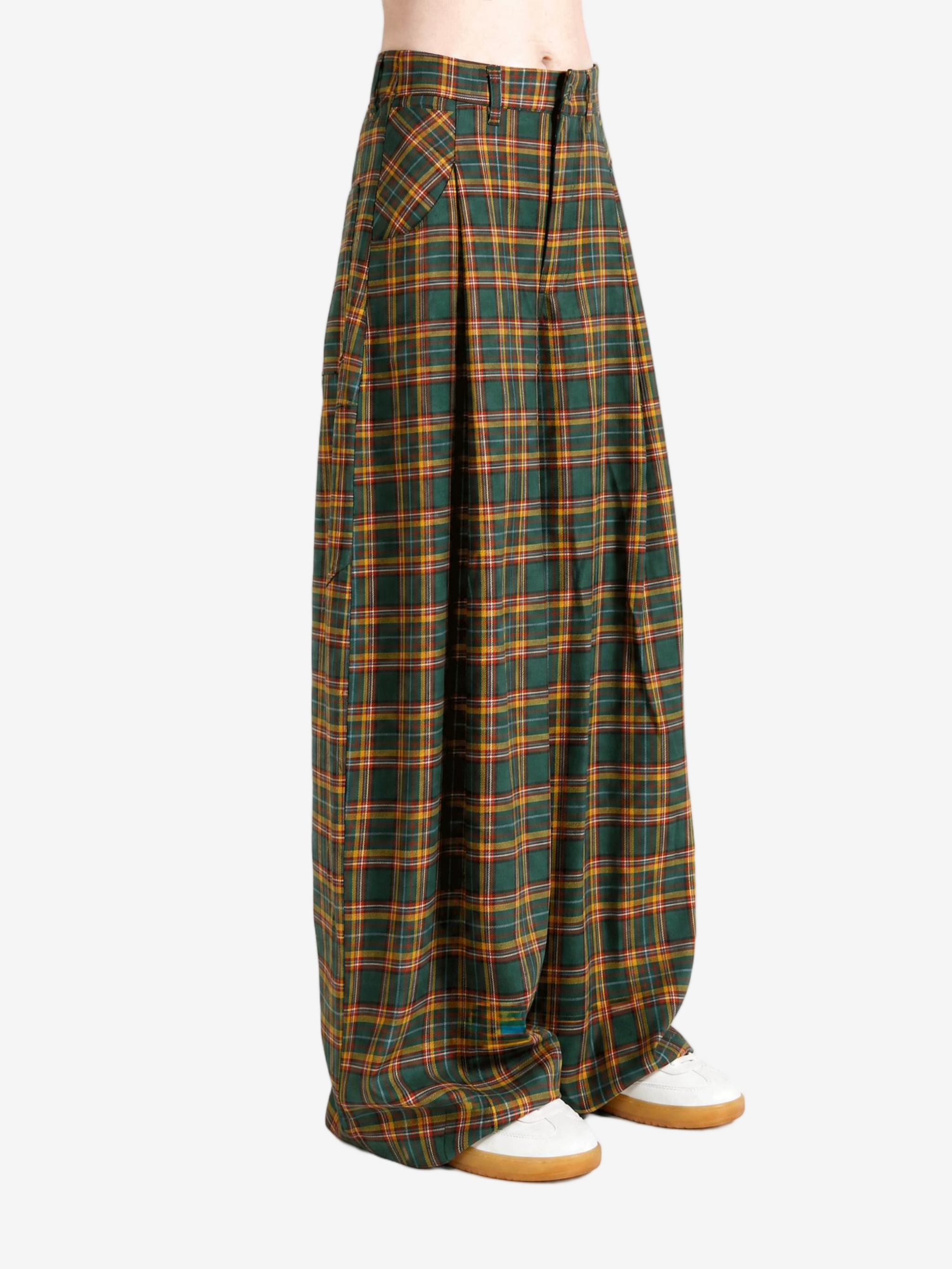 Green pants, front view