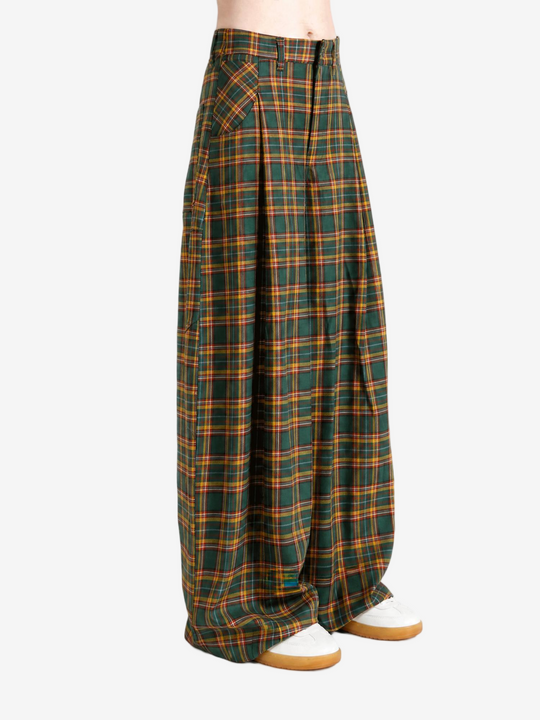 Green pants, front view