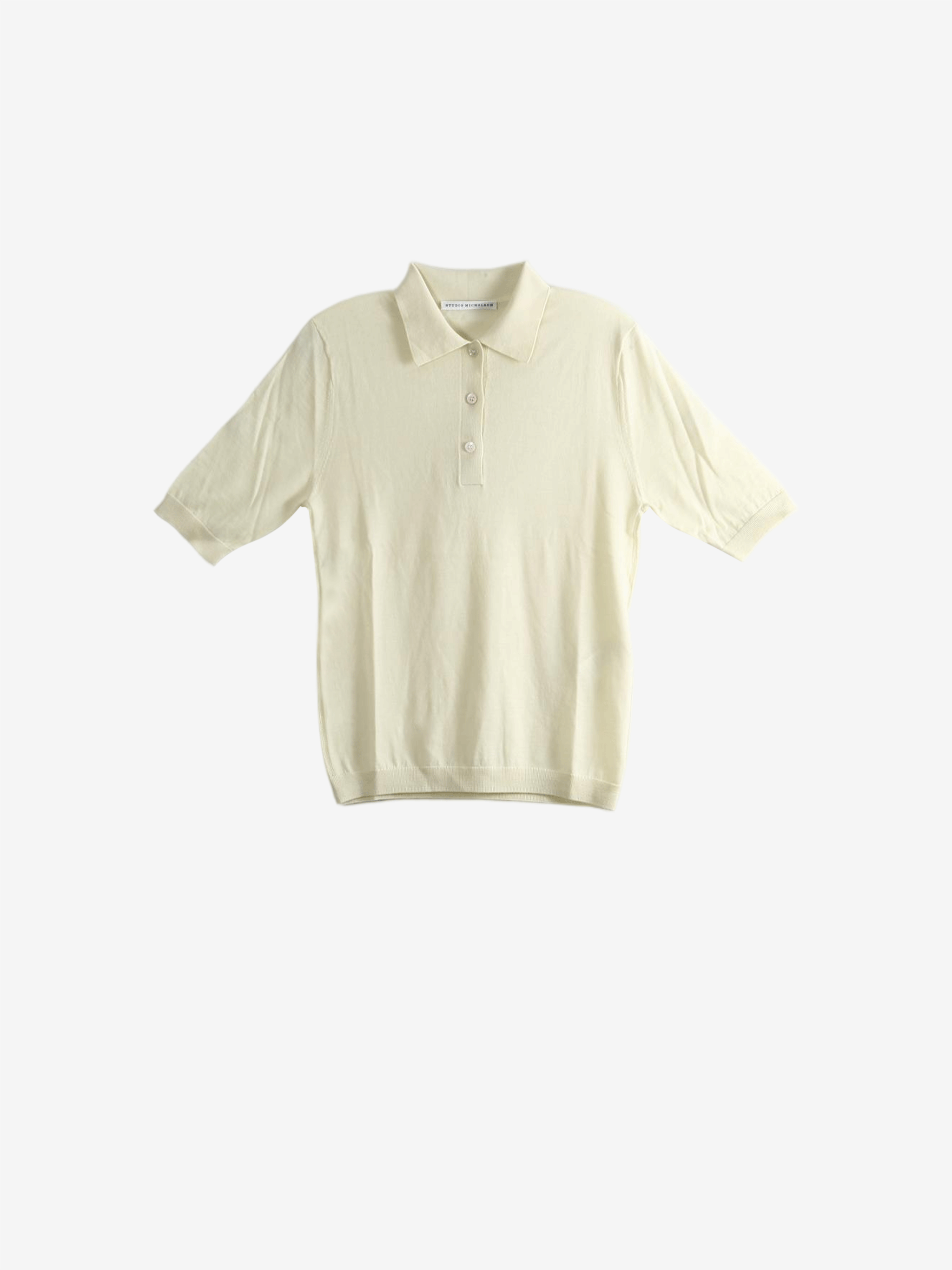 Tan knitwear, front view
